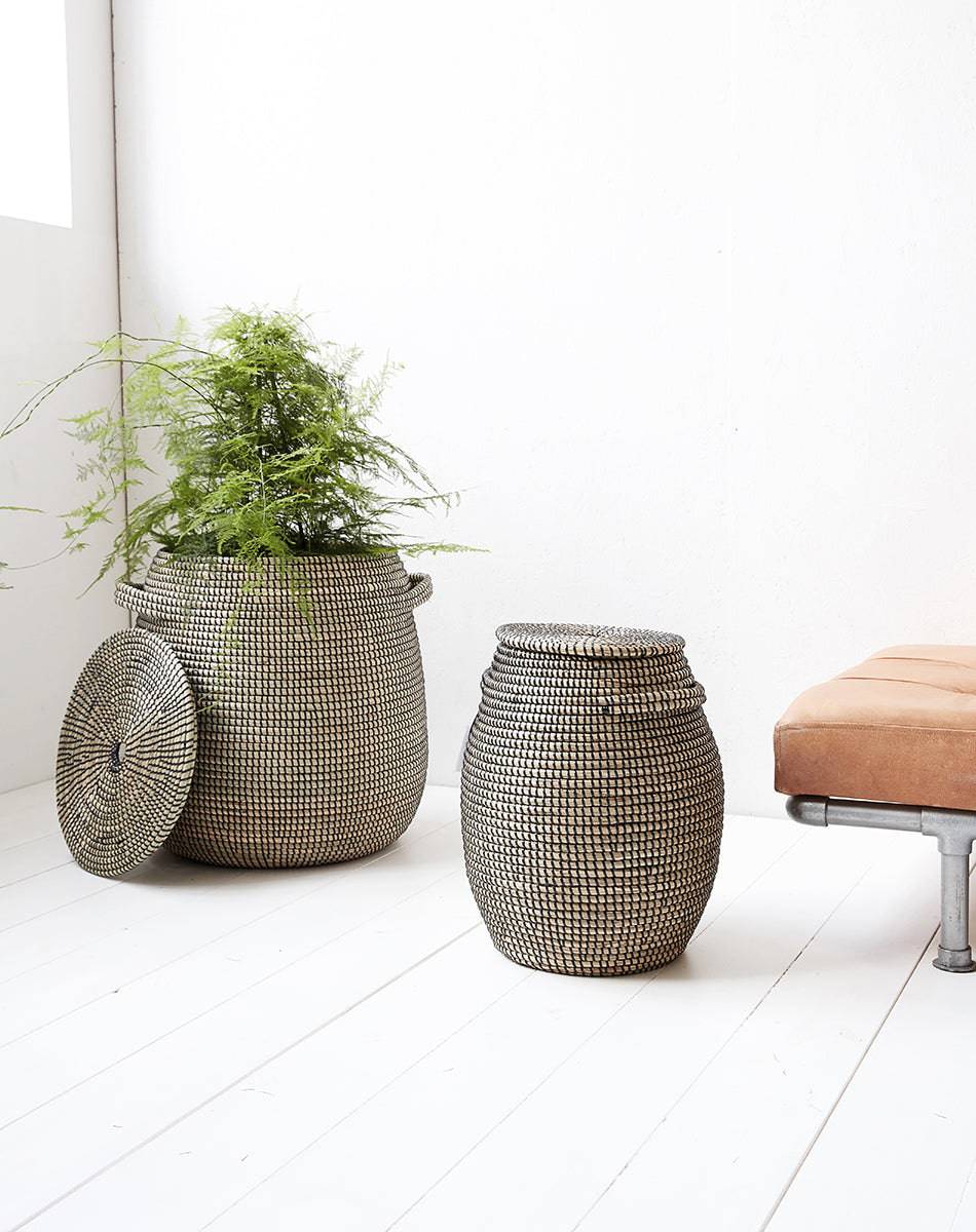 Effect Baskets with Lid (2/Set) Display/Discontinued Collection)