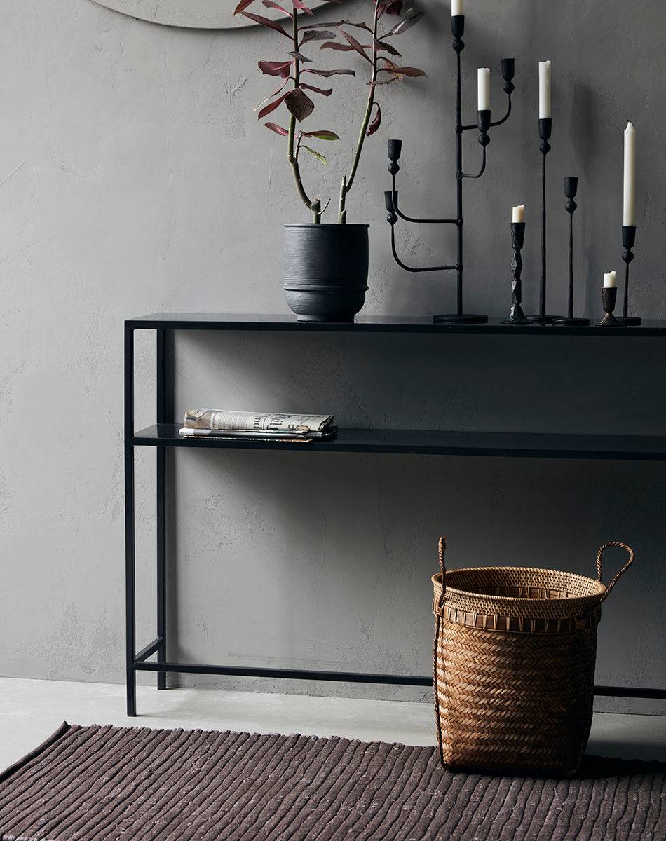 Fari Black Console Table