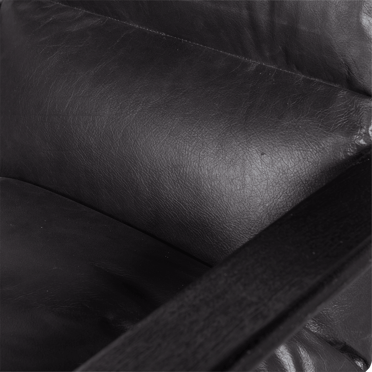 Houston Black Real Leather Armchair - WOO .Design