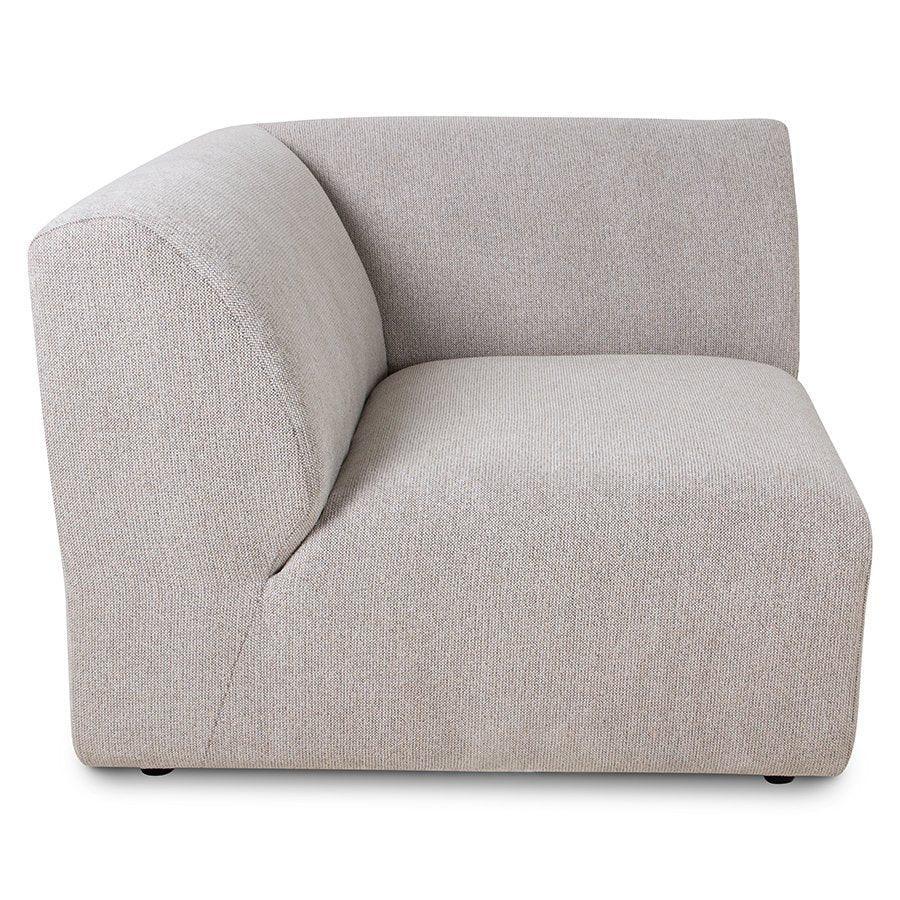 Jax Snake Light Grey Couch - Element Left End - WOO .Design