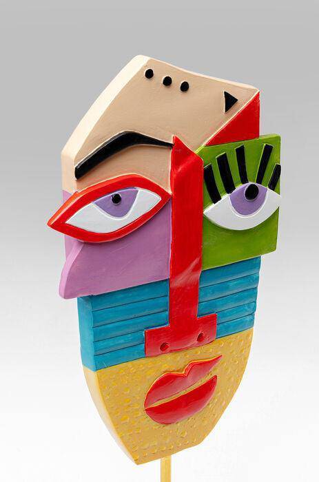 Abstract Face Multicolour Deco Object