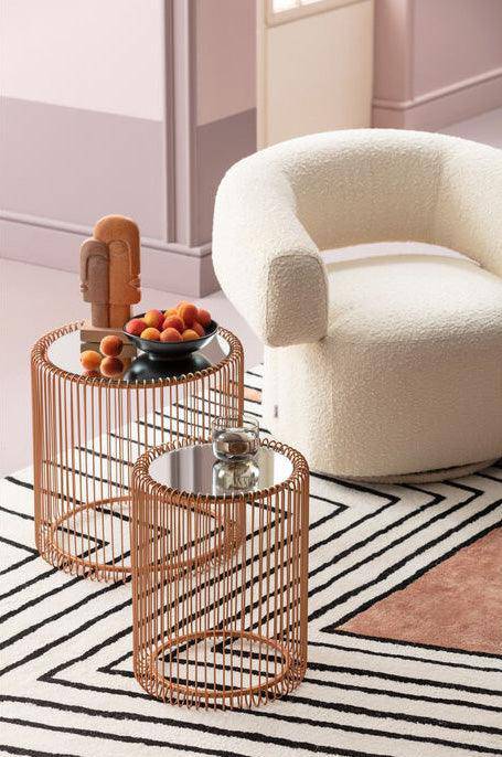 Maye Cream Swivel Armchair