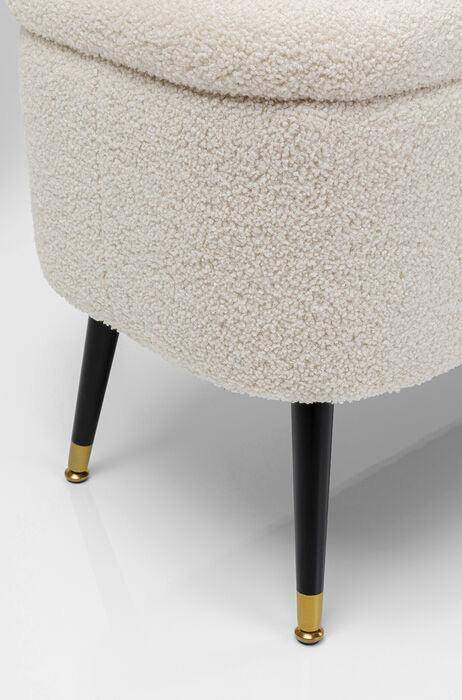 Rico White Storage Bench