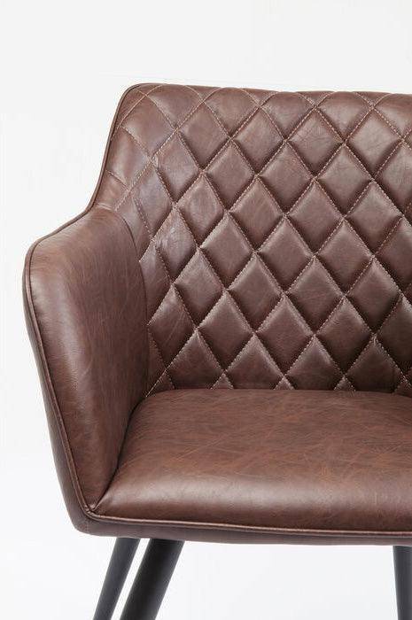 San Remo Brown Chair with Armrest