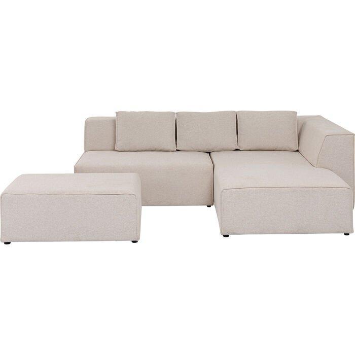 Infinity Ottomane Cream Corner Sofa