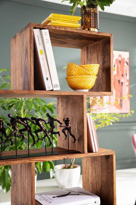 Authentico Zick Zack L Brown Acacia Wood Shelf