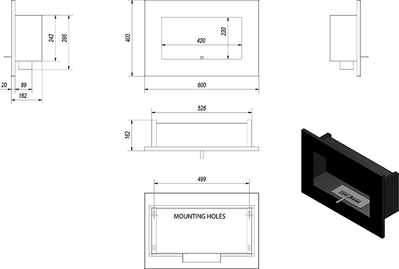Delta Bio Fireplace