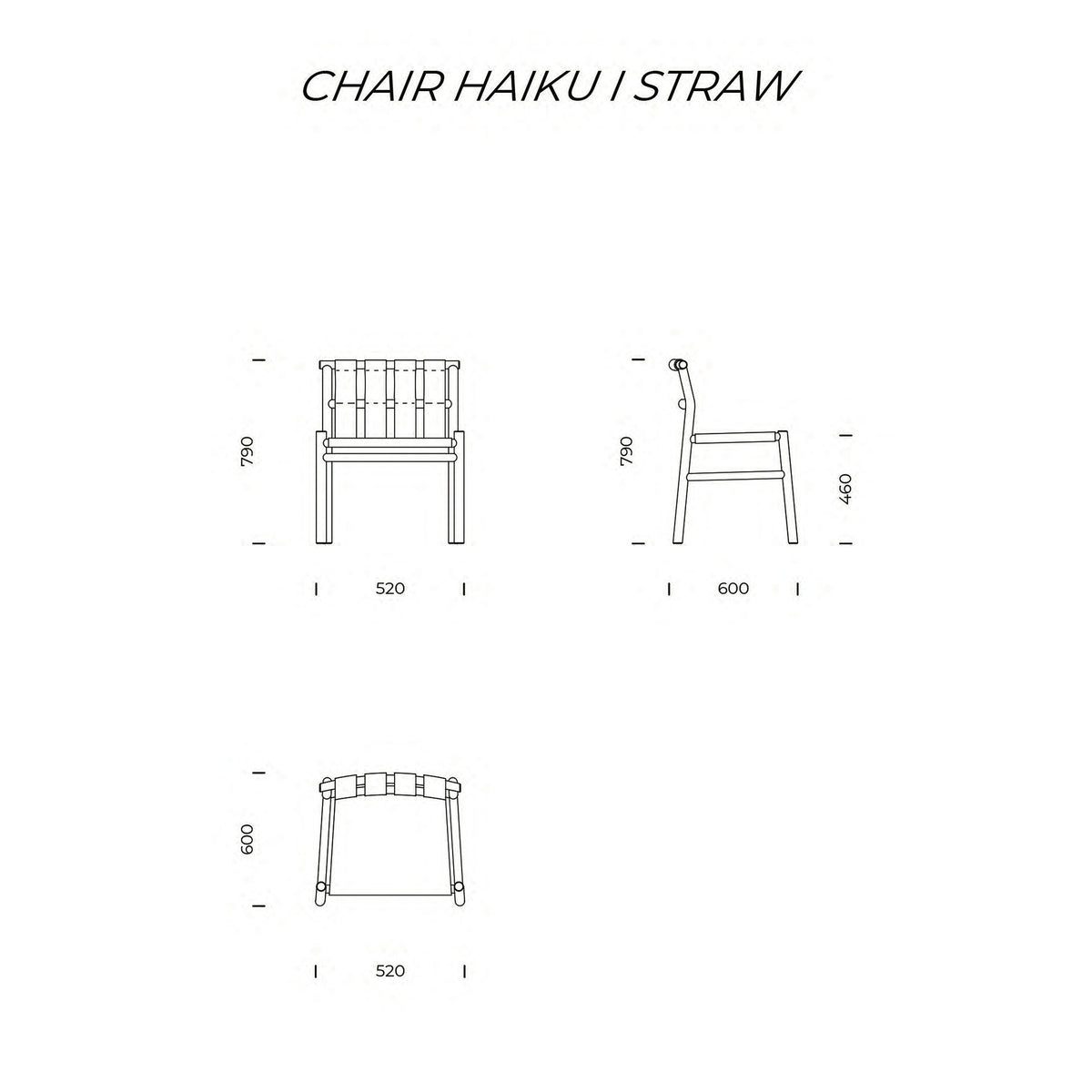 Kairo I Natural Straw Chair