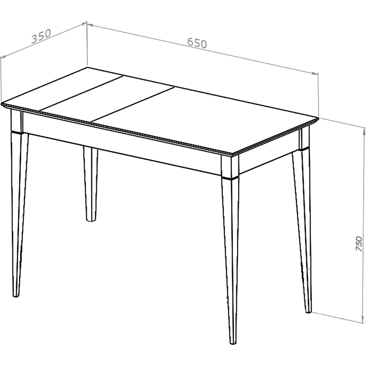 Mimo Dressing Table with Mirror - WOO .Design