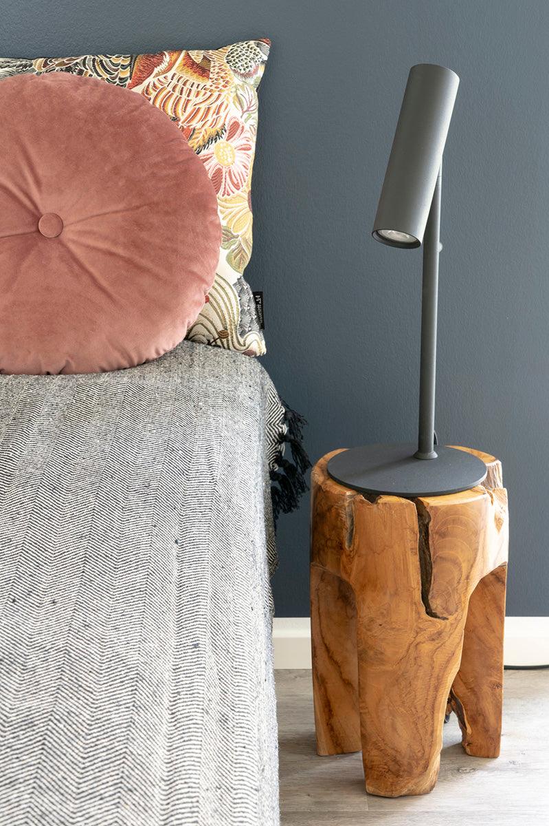 Rose Natural Teak Wood Stool - WOO .Design