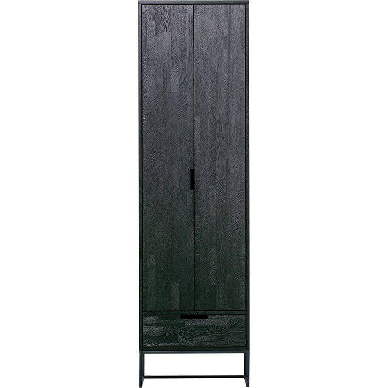 Silas Blacknight Brushed Ash Wood Slim Cabinet - WOO .Design