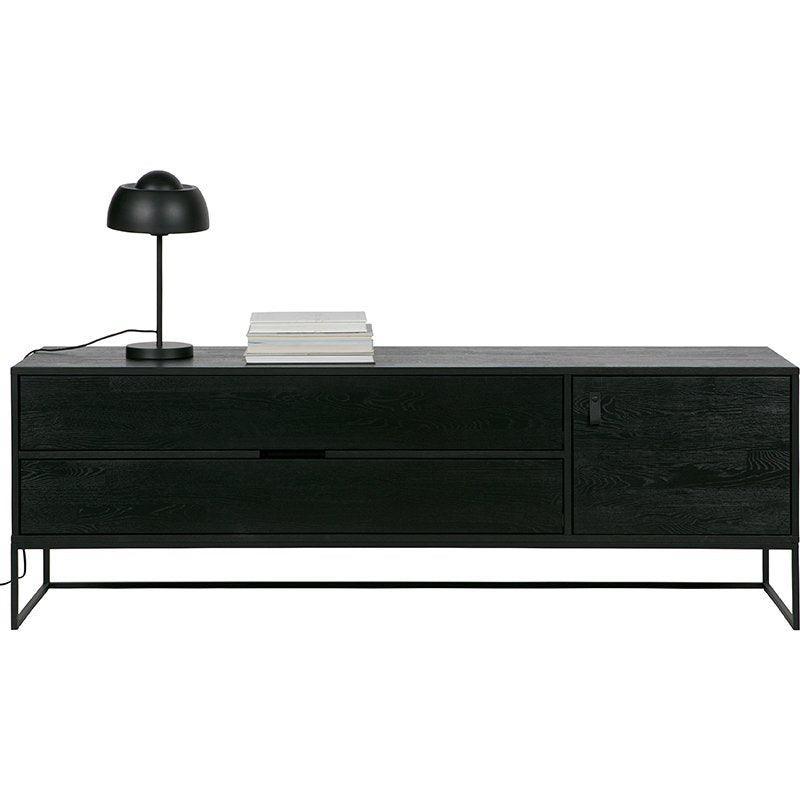 Silas Blacknight Brushed Ash Wood TV Unit - WOO .Design