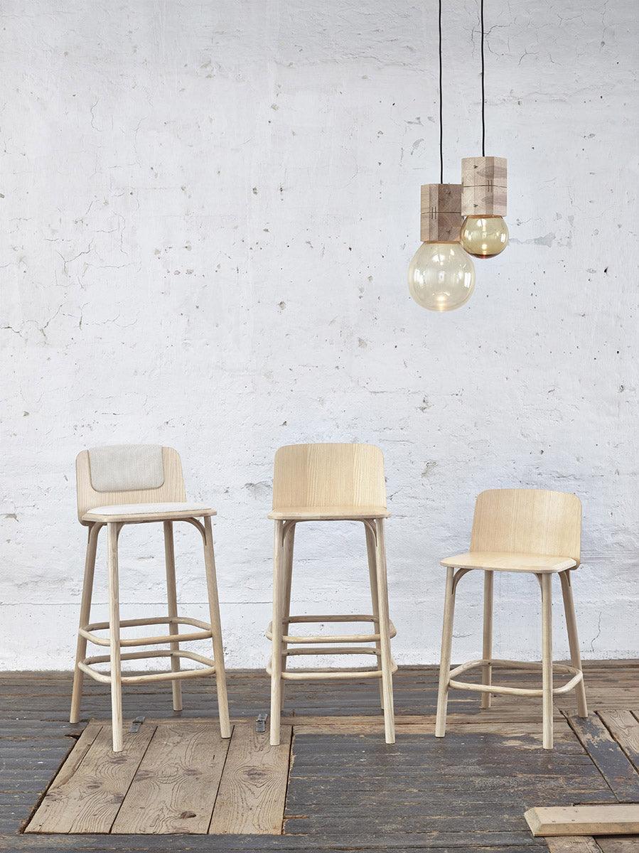Split Wood Barstool - WOO .Design