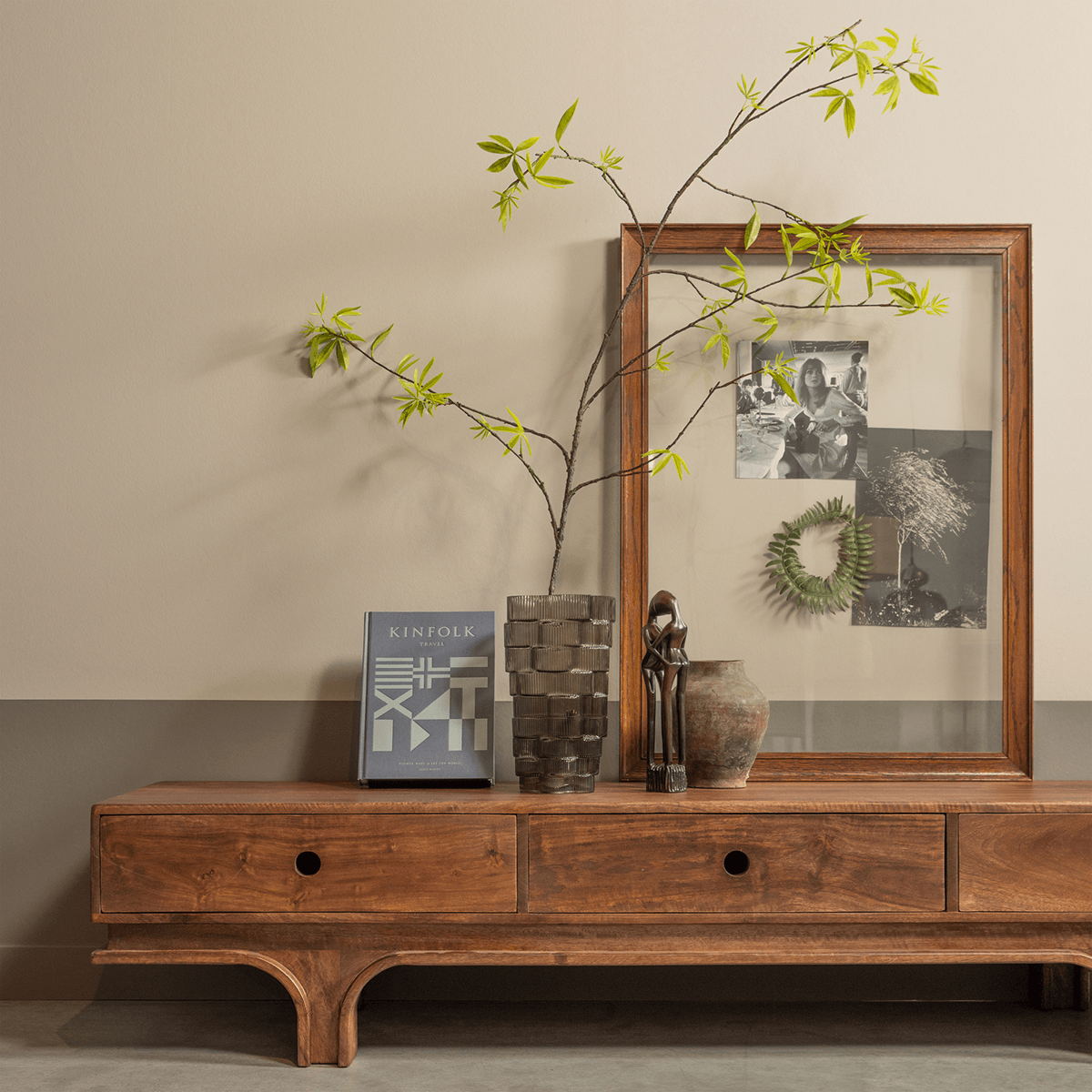 Staes Walnut Mango Wood TV Stand - WOO .Design