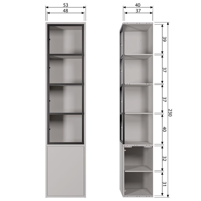 Basic Pine 2 Doors Display Cabinet (Discontinued Collection)