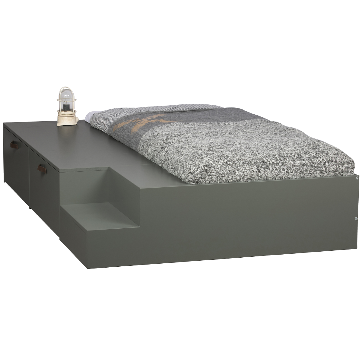 Stage Soap Pine Wood Bed with Drawers - WOO .Design