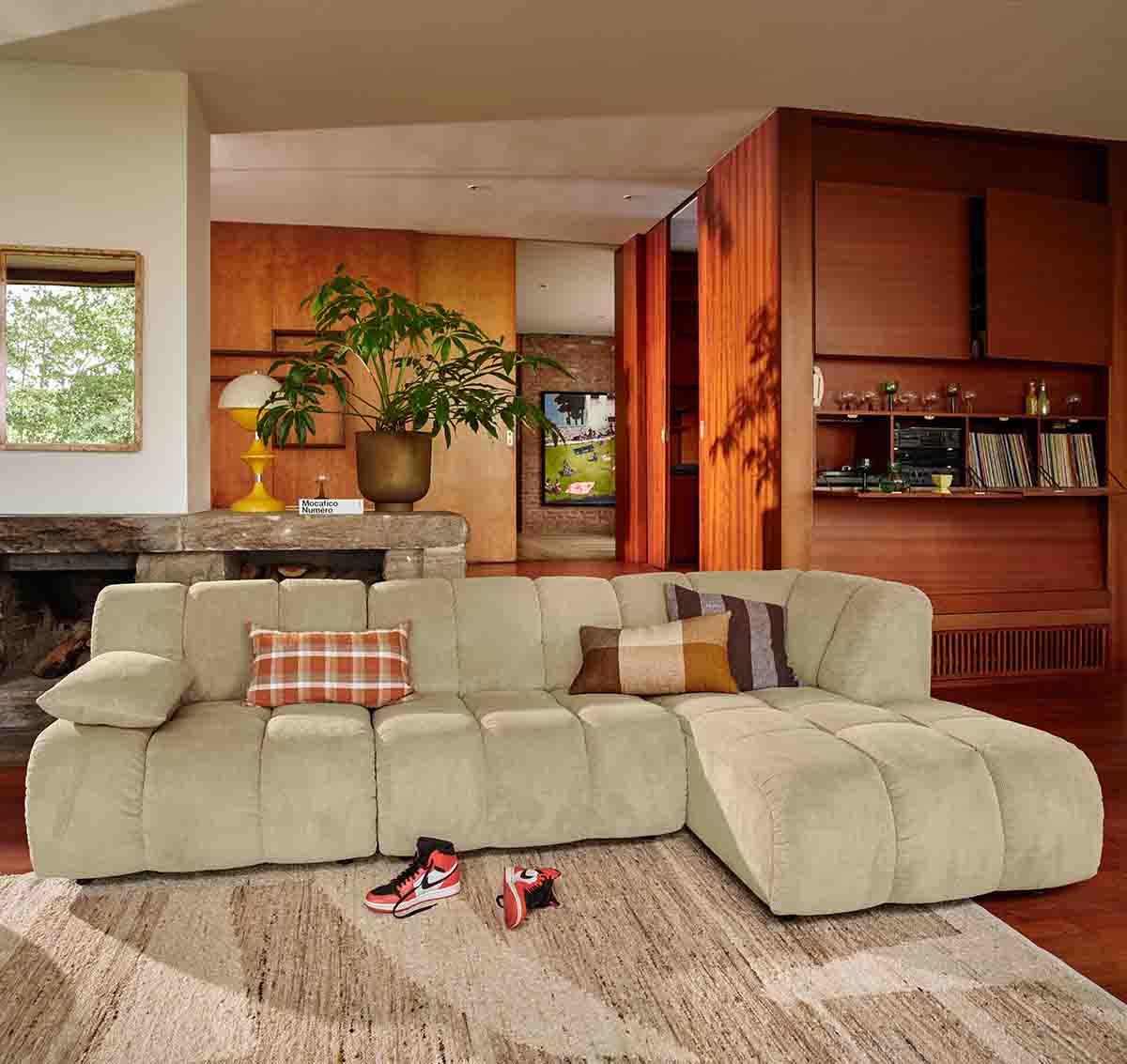 Wave Corduroy Rib Couch - Element Right Divan - WOO .Design