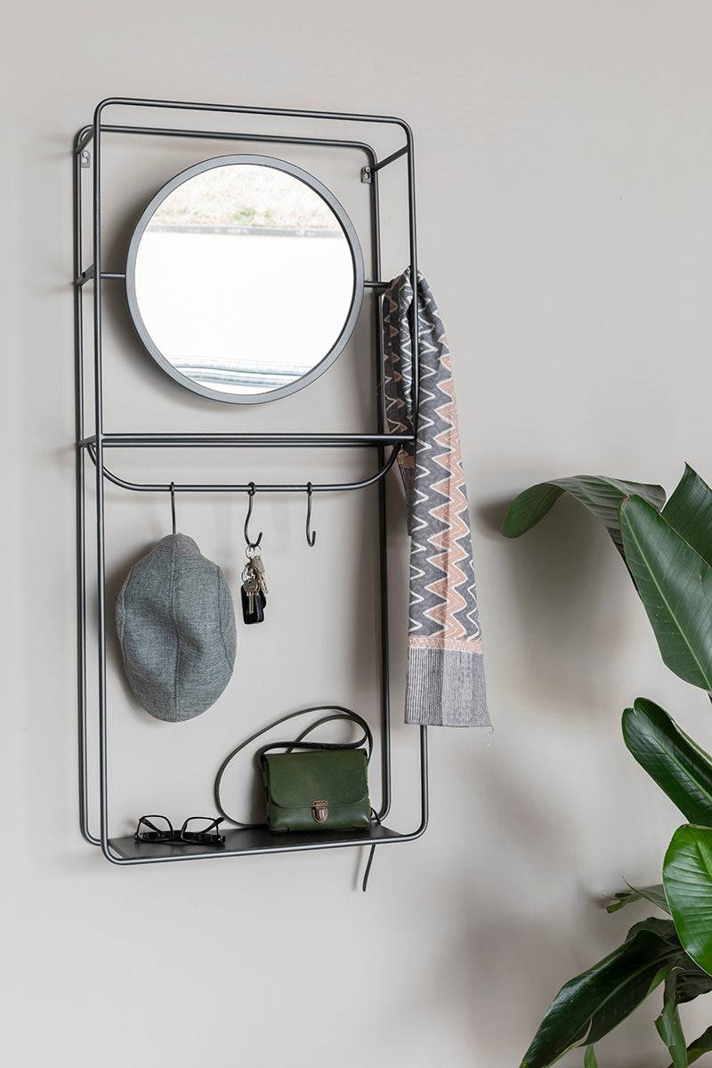 Duco Wall Rack Mirror