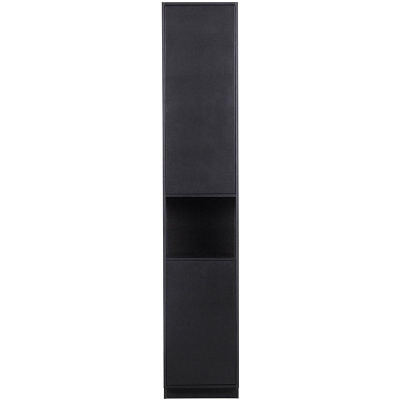 Finca Deep Black Pine Wood Storage Cabinet 40 cm
