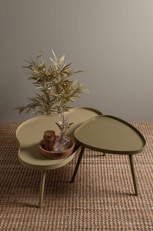 Mae Sepia Organic Pine Wood Side Table