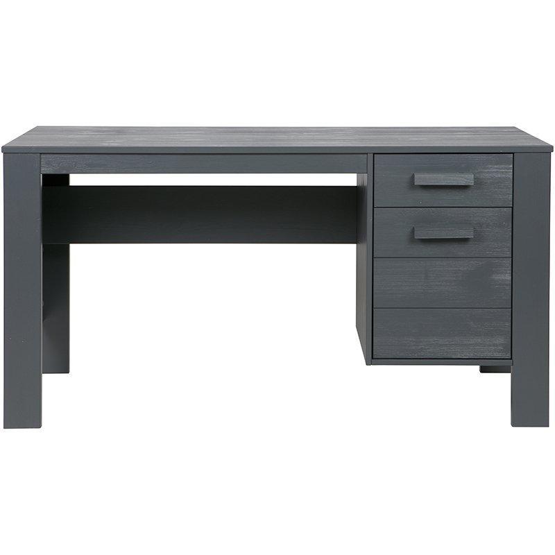 Dennis Brushed Pine Wood Desk