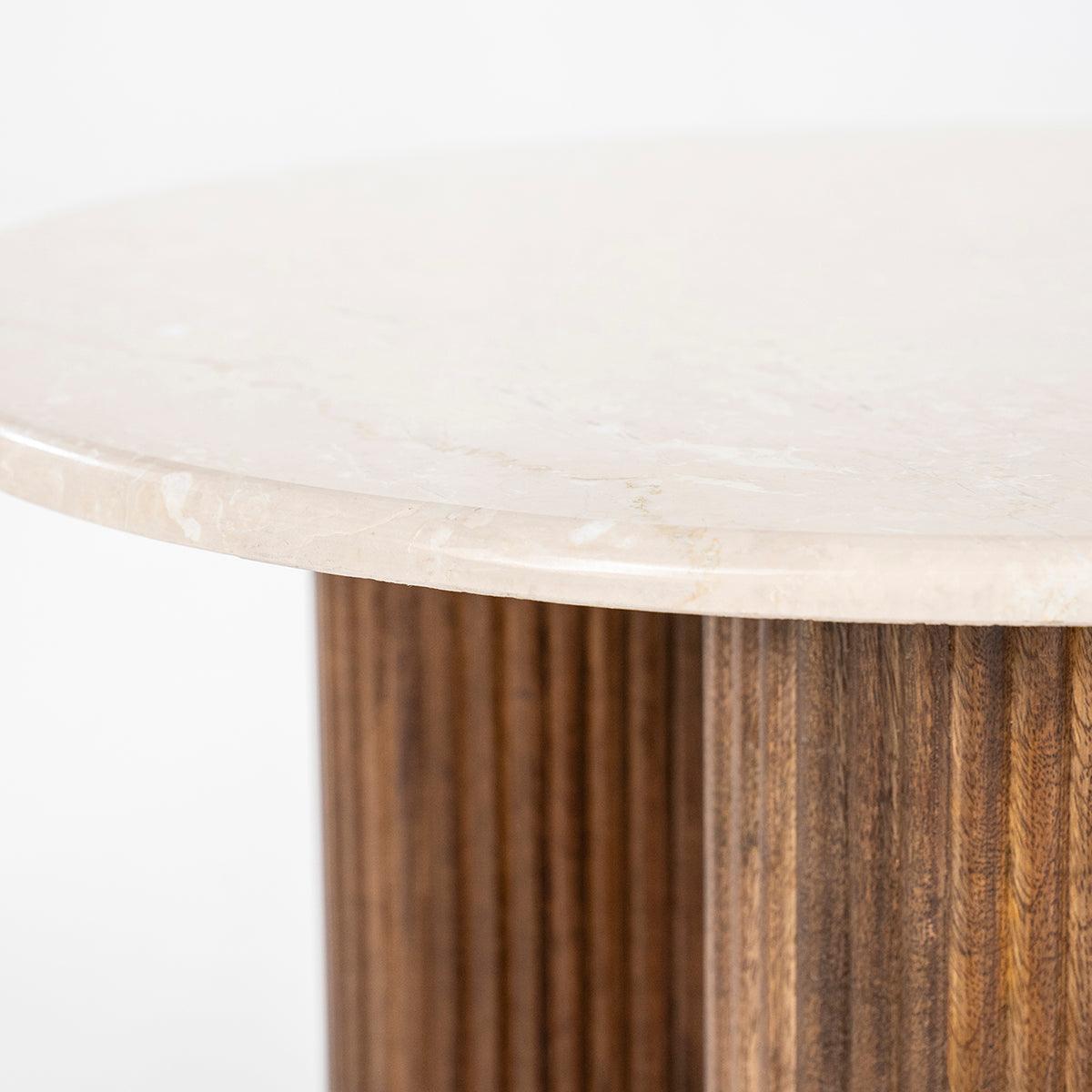 Xavi Marble/Wood Side Table - WOO .Design