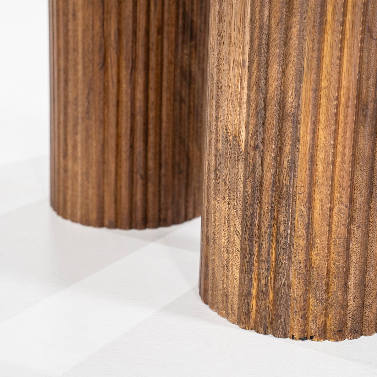 Xavi Marble/Wood Side Table - WOO .Design