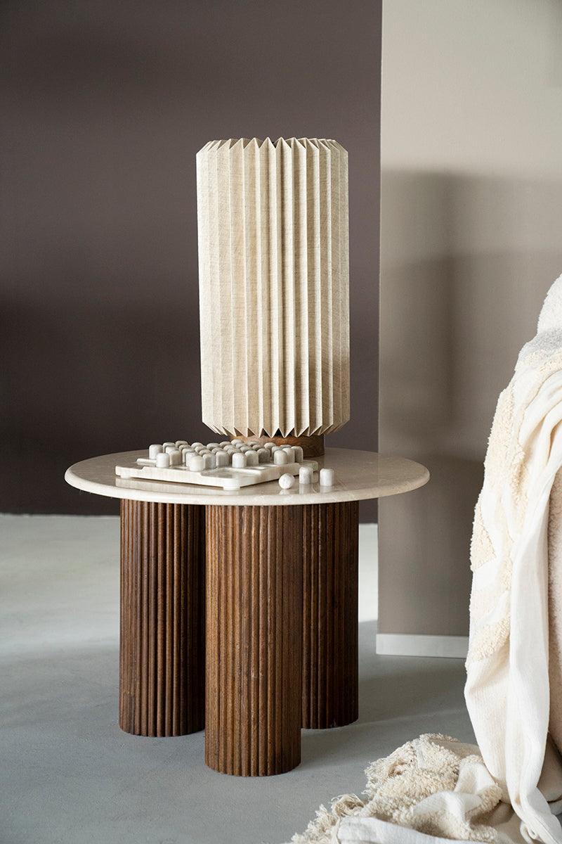 Xavi Marble/Wood Side Table - WOO .Design