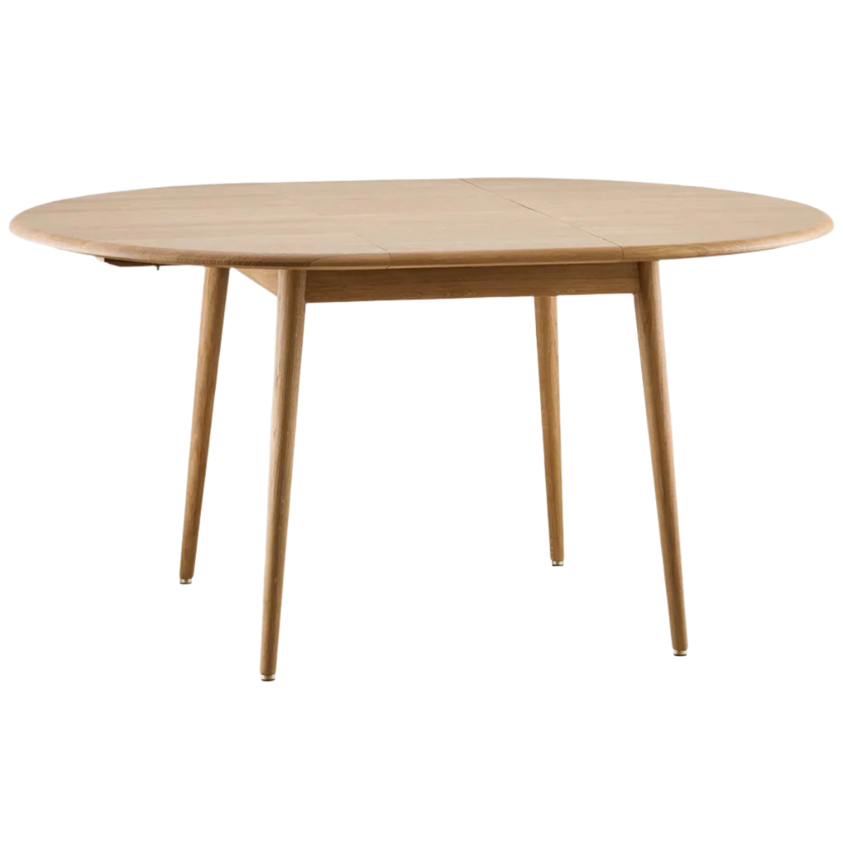 Fox Ash Wood Mid-Century Design Extendable Dining Table