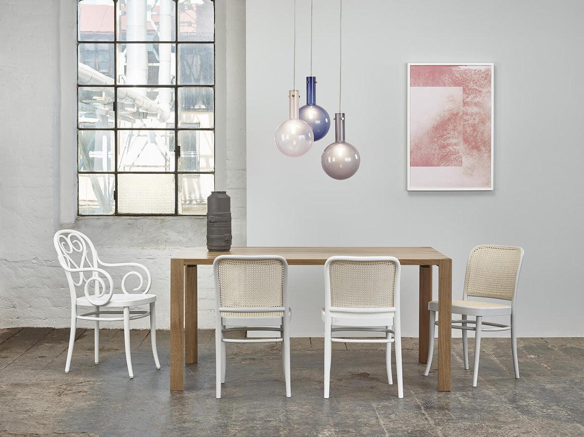 811 Wood Seat Cane/Mesh Back Chair - WOO .Design