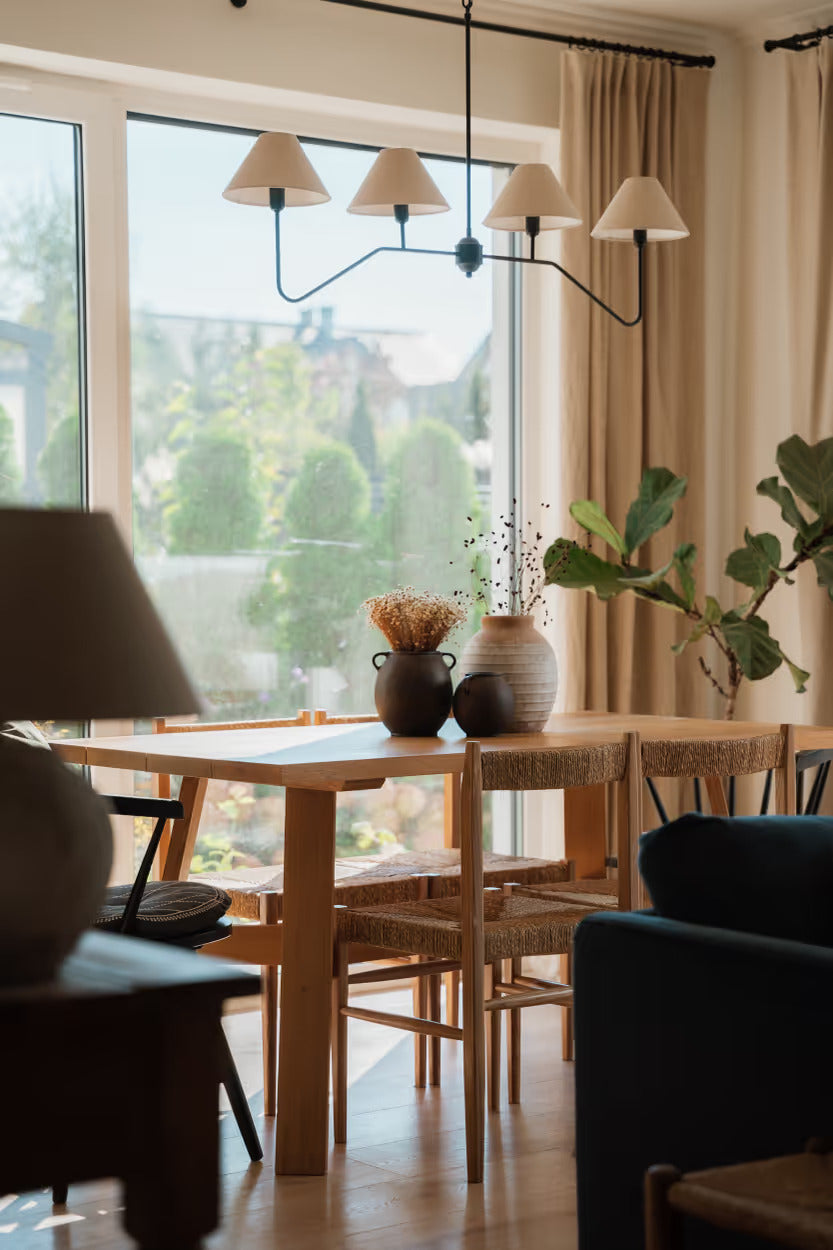 Anne Oak Wood Dining Table