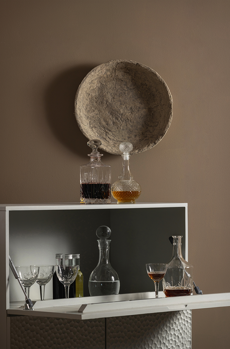 Carved Mist Organic Bar Cabinet - WOO .Design