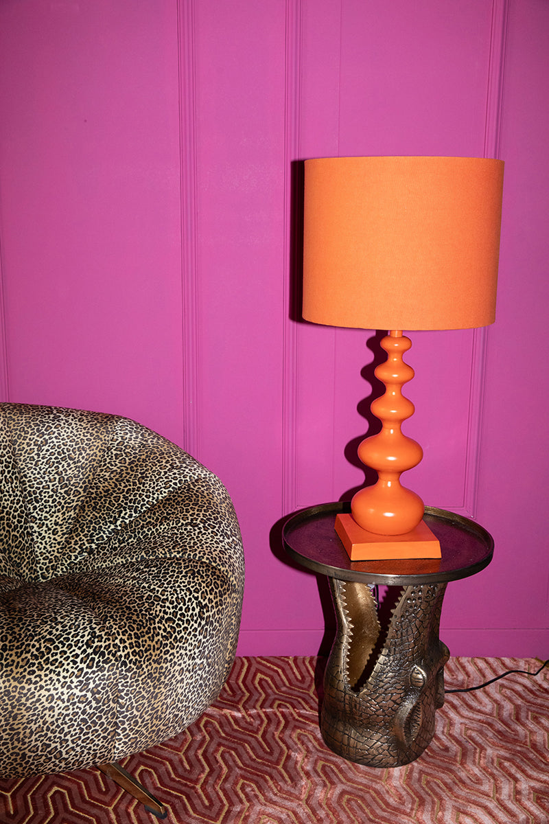 When Orange Is King Table Lamp