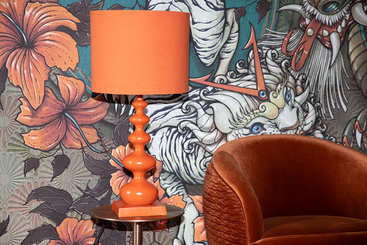 When Orange Is King Table Lamp