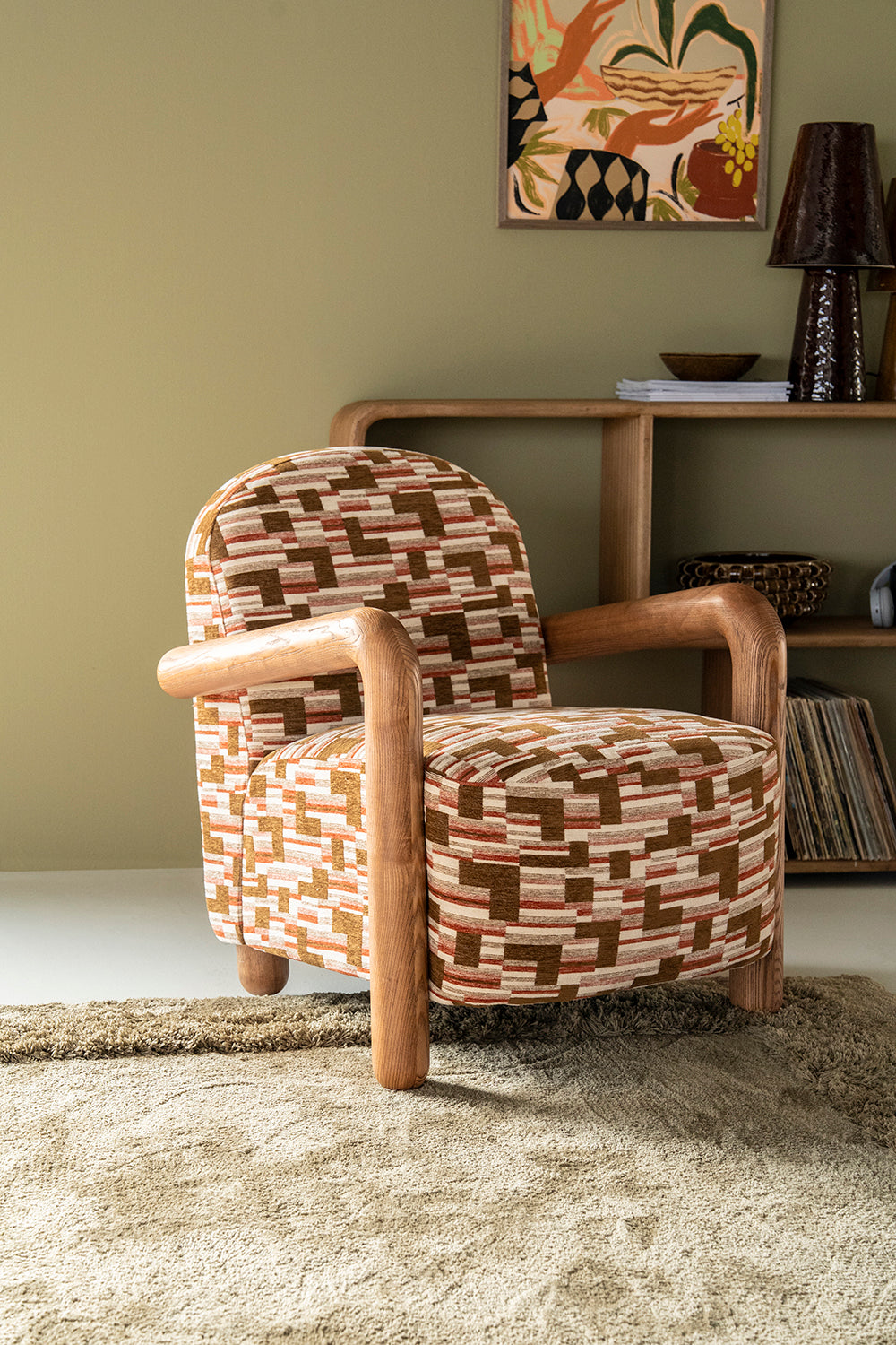 Retrova Print Armchair