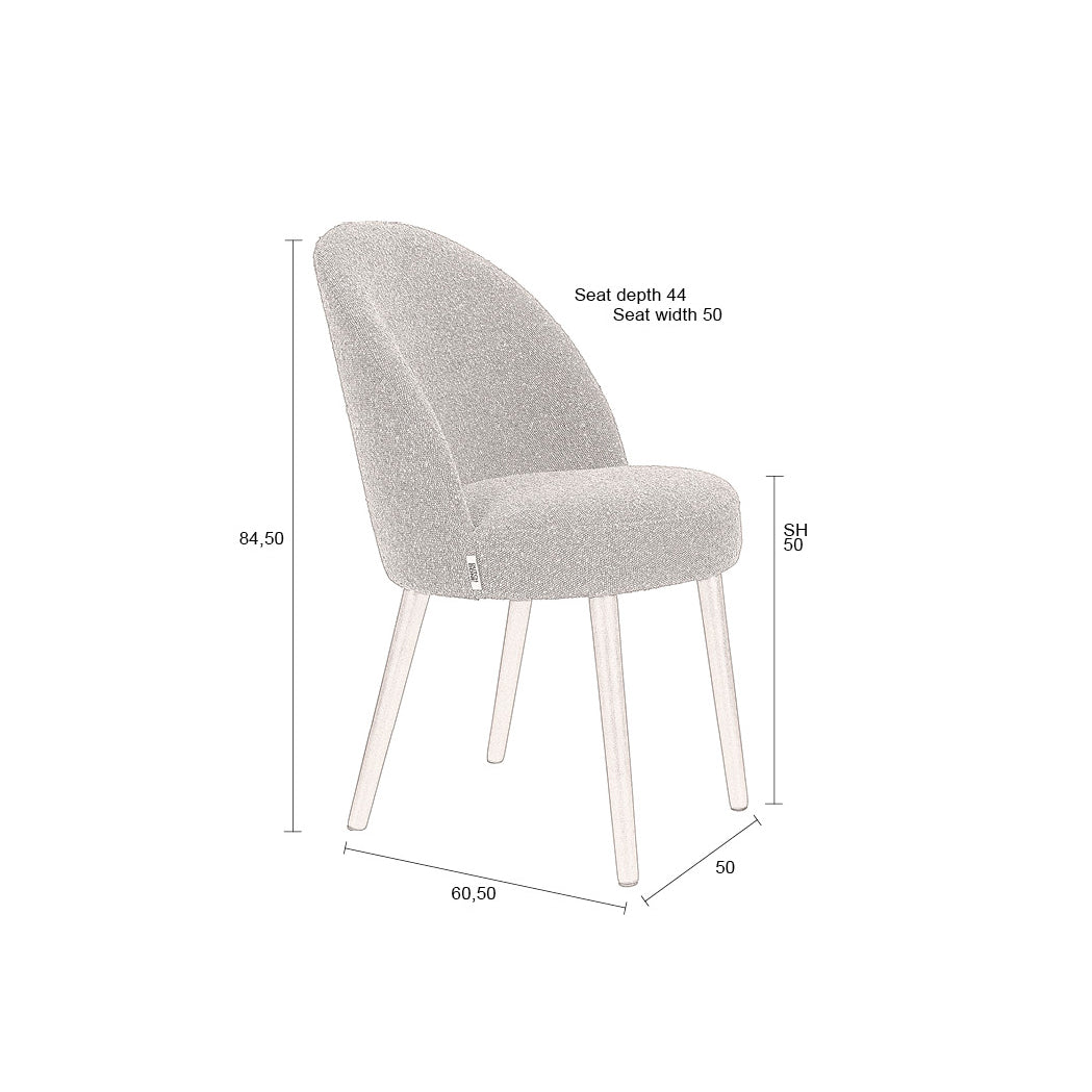 Barbara Boucle Chair (2/Set) - WOO .Design