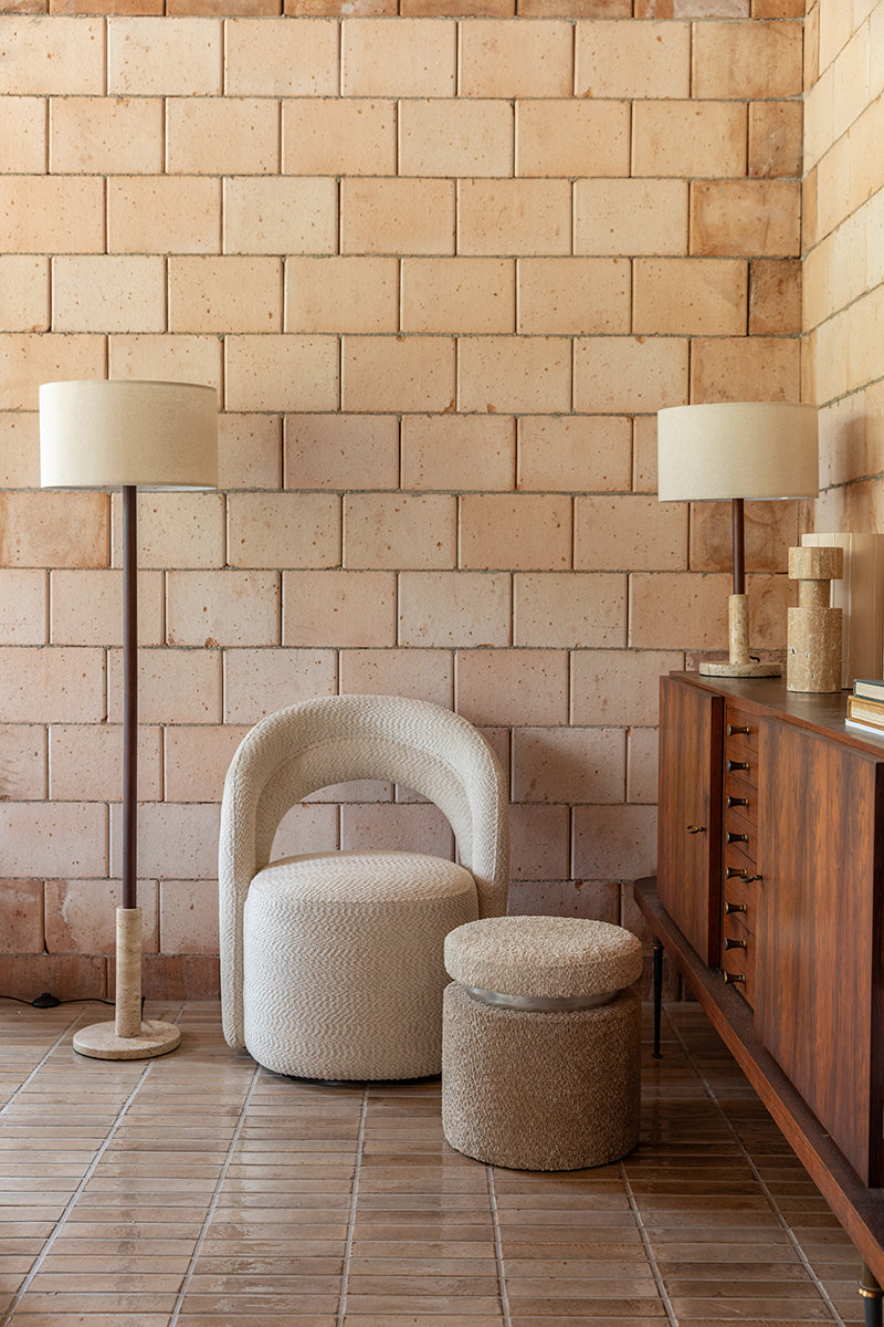 Seina Boucle Swivel Lounge Chair - WOO .Design