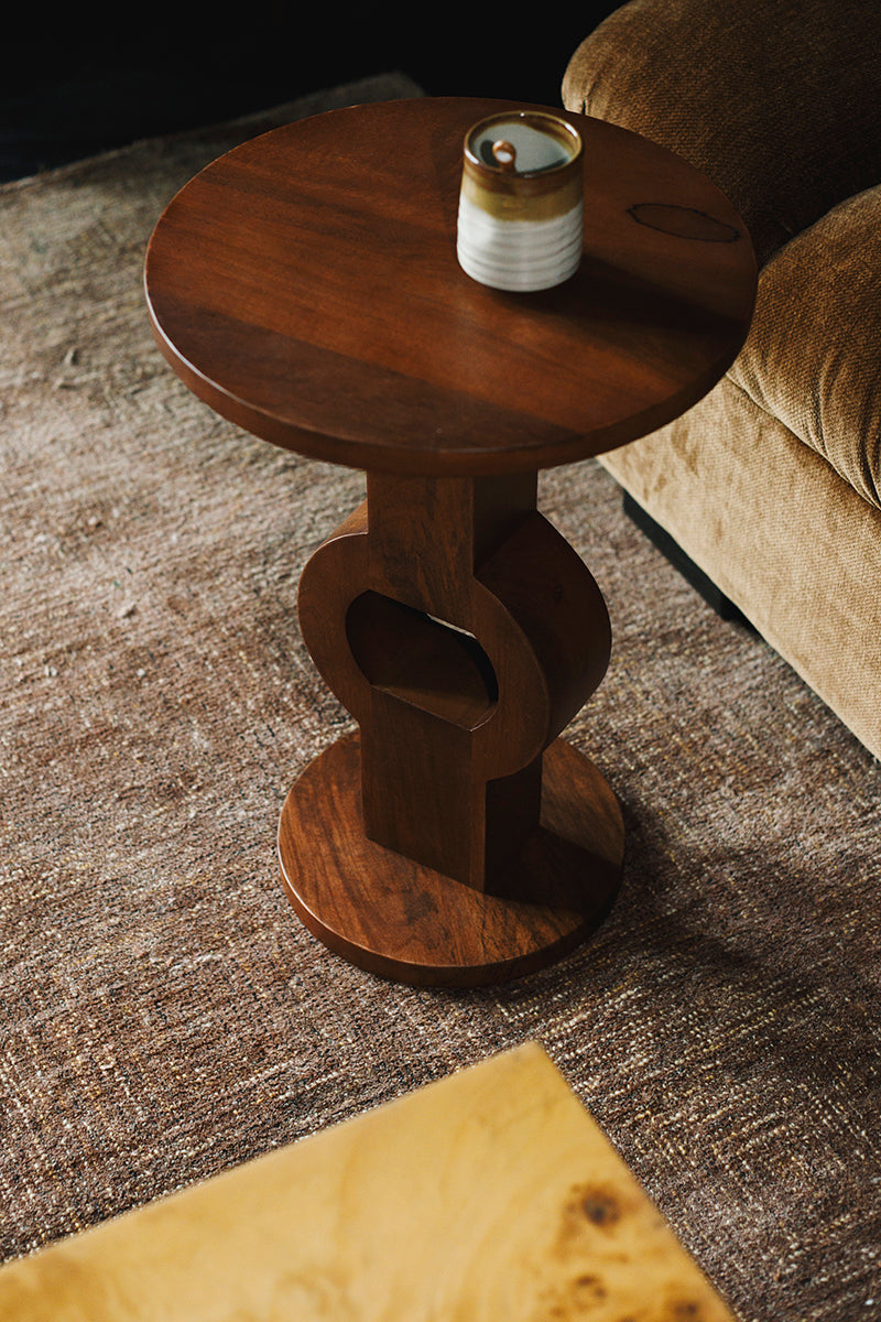 Tondo Brown Side Table