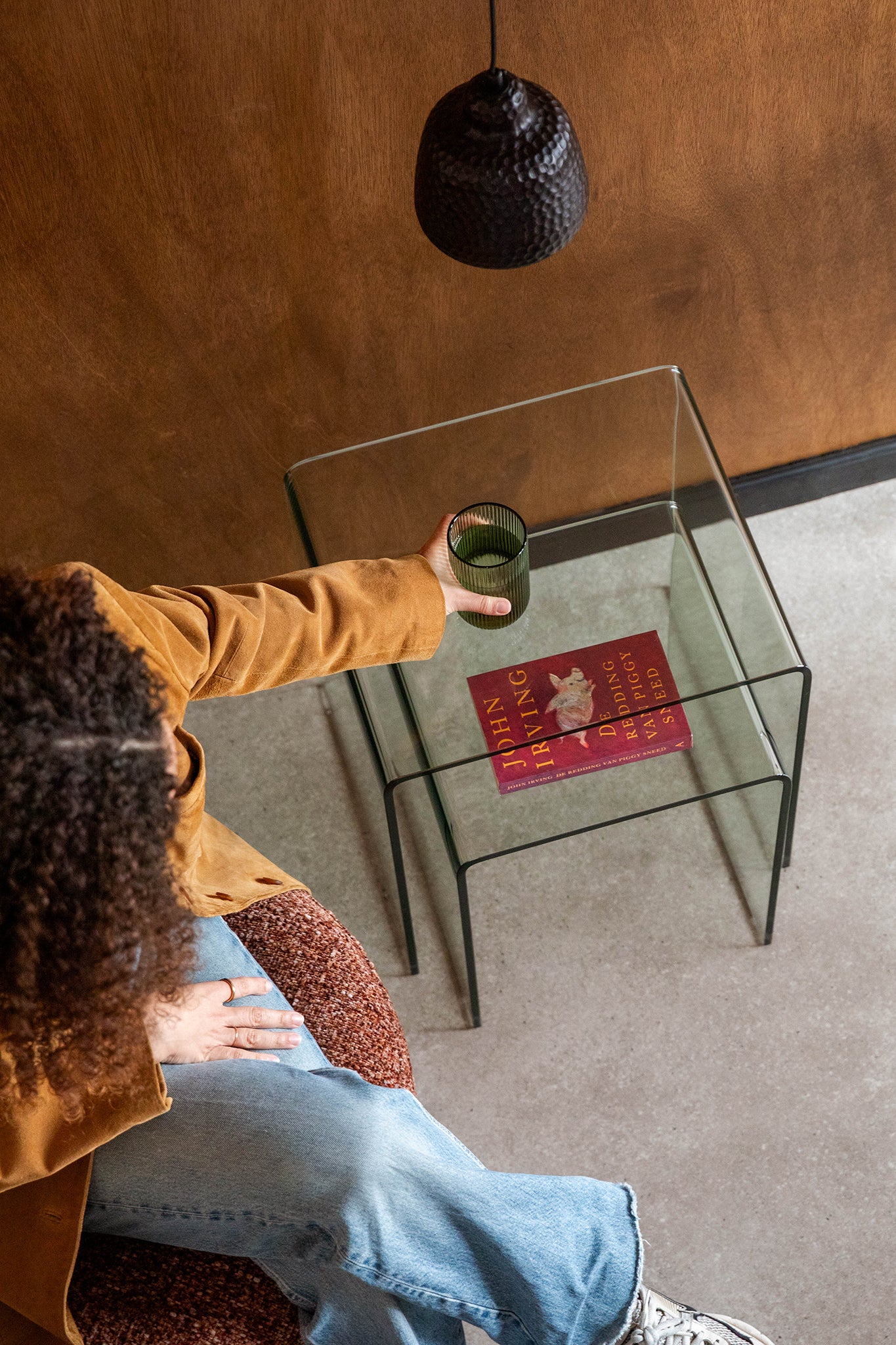 Vetro Transparant Side Table (2/Set)