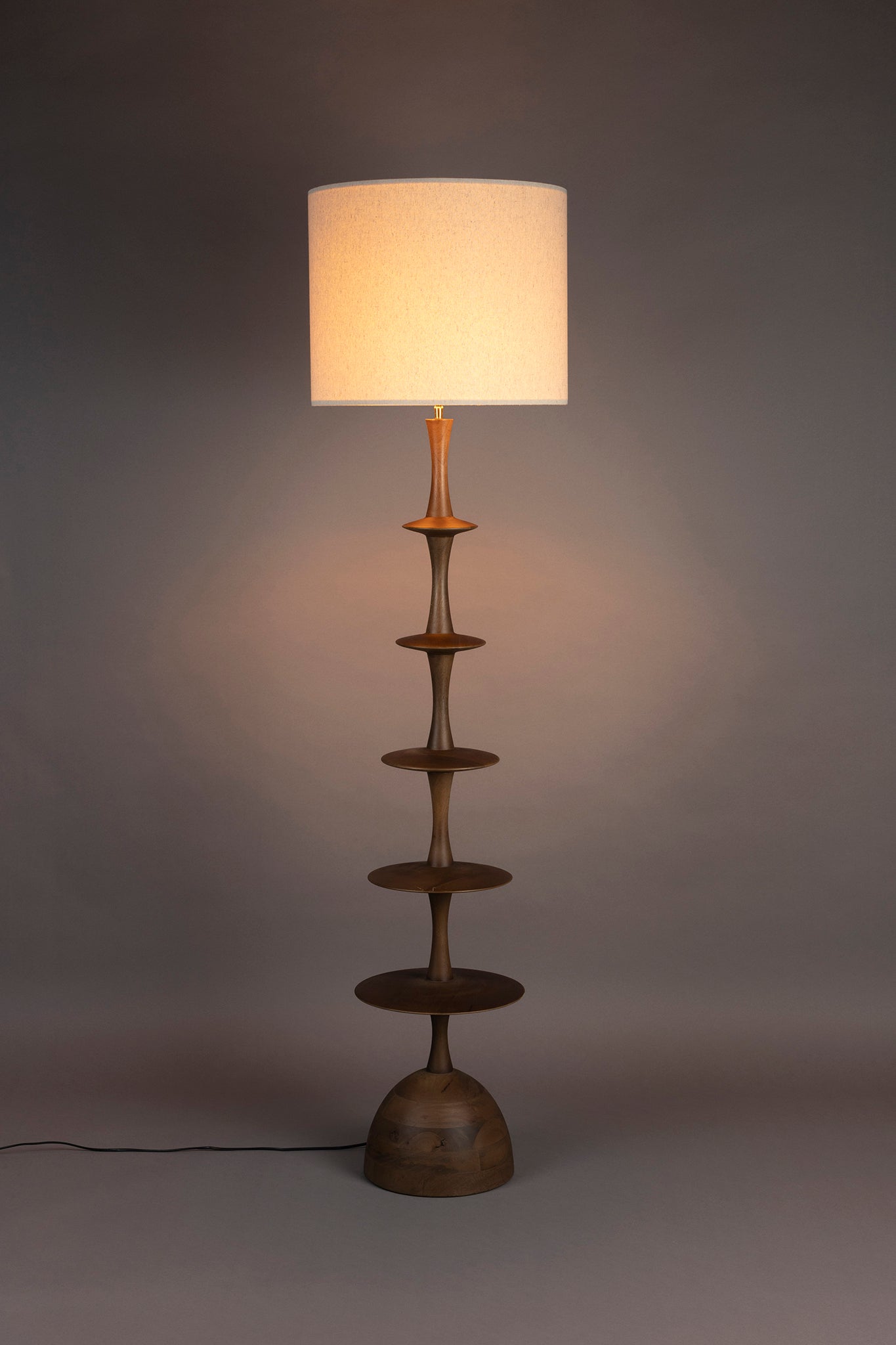 Cath Walnut Floor Lamp