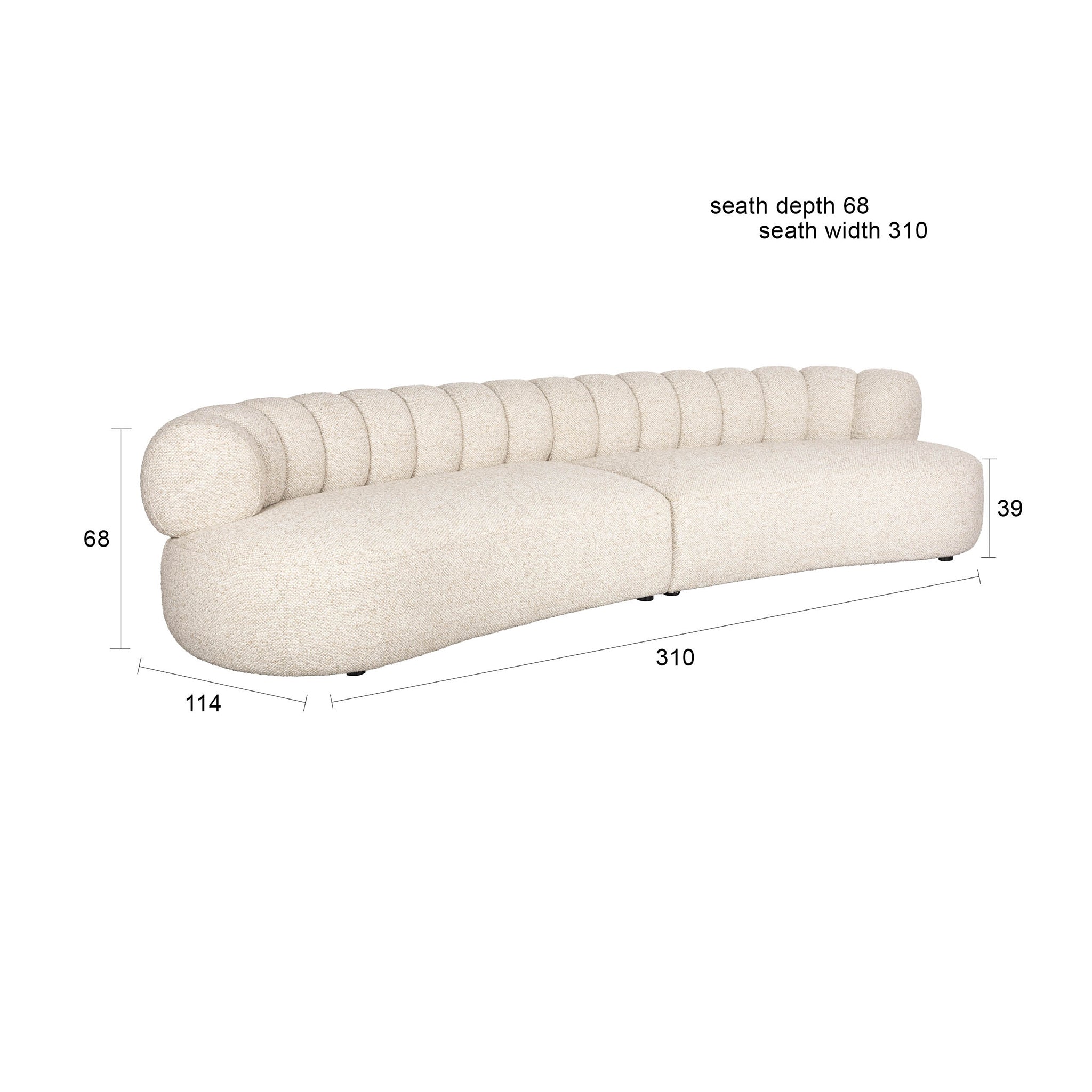 Duvane 4.5 Seater Sofa