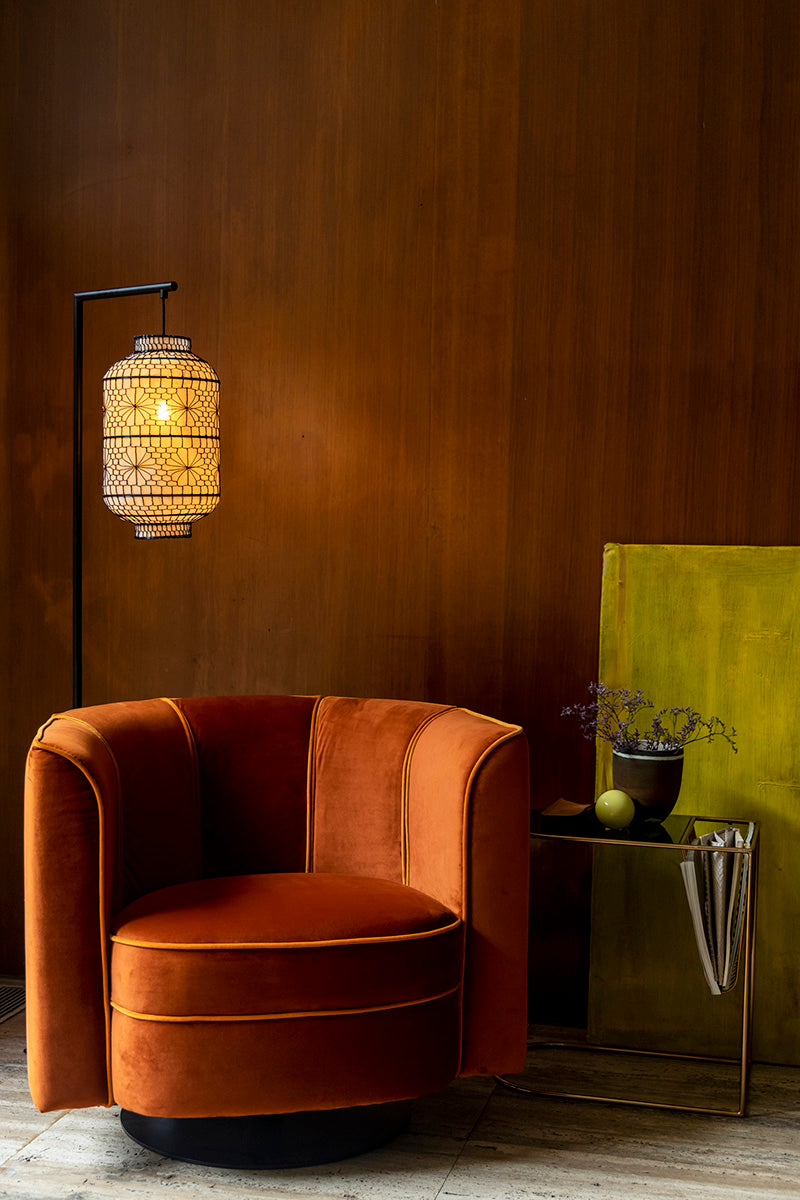 Flower Orange Lounge Chair