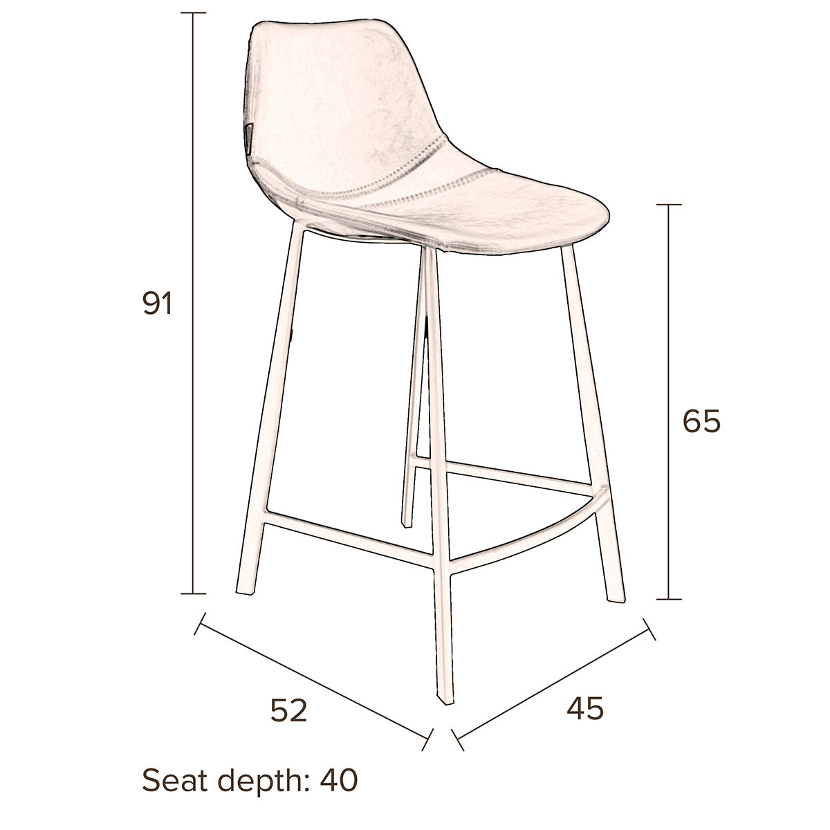 Franky Counter Stool
