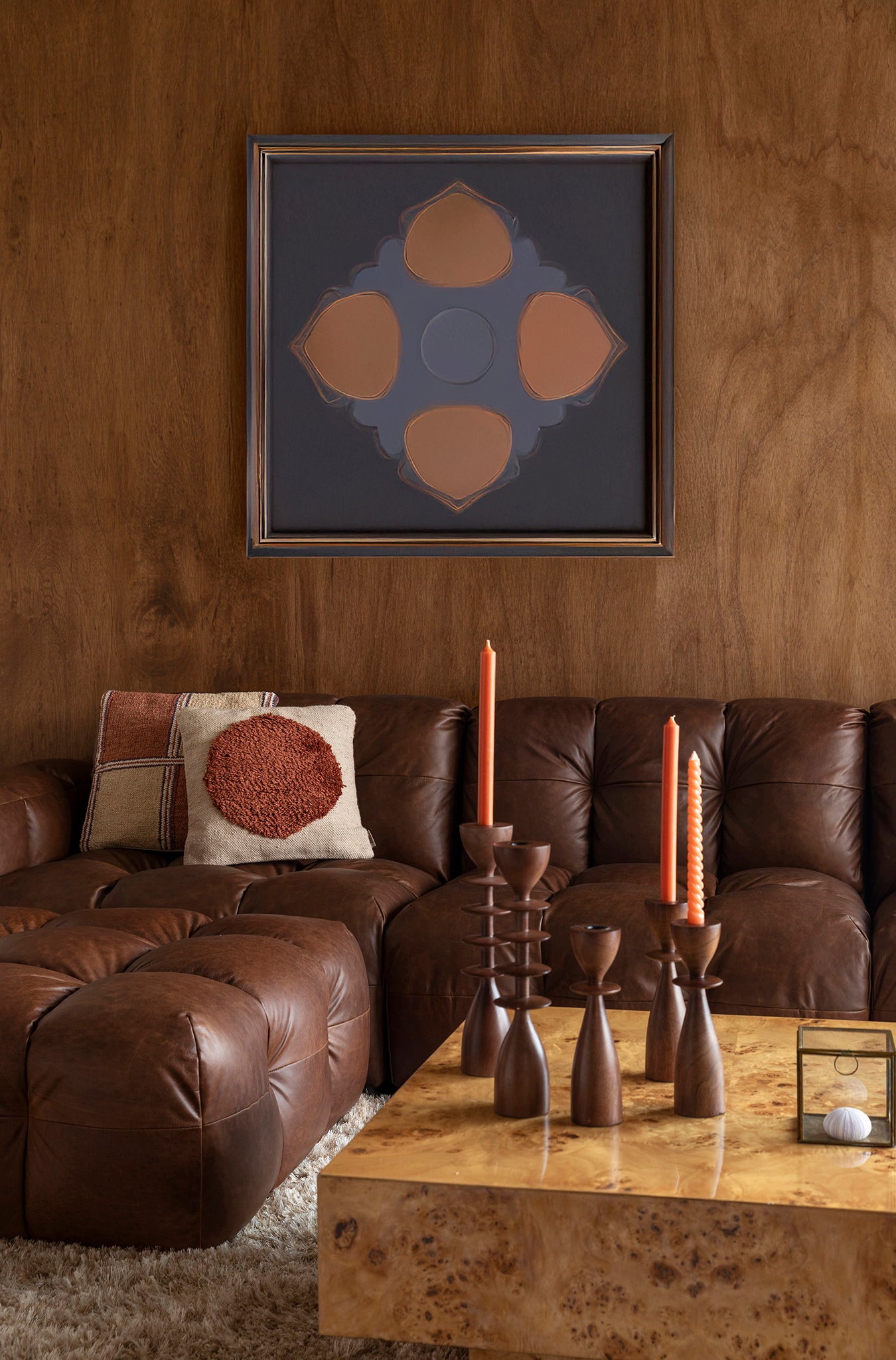 Hackman Leather Hocker