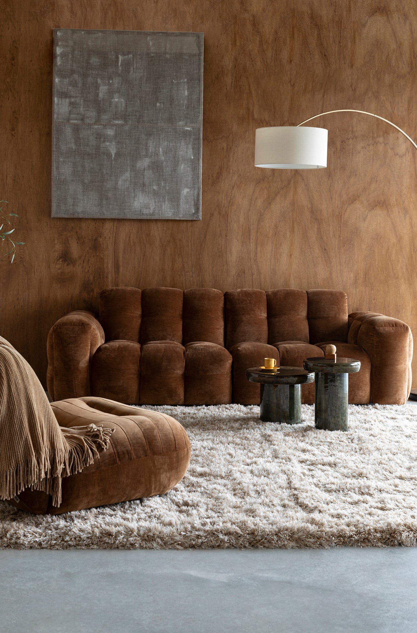 Hackman Velours Sofa