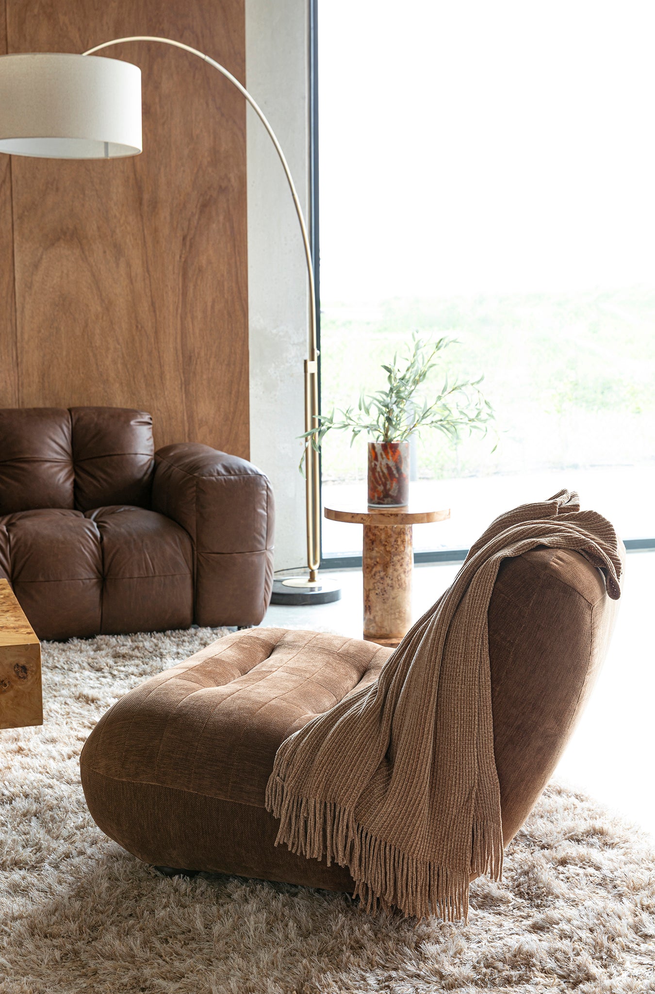 Wyatt Velours Lounge Chair