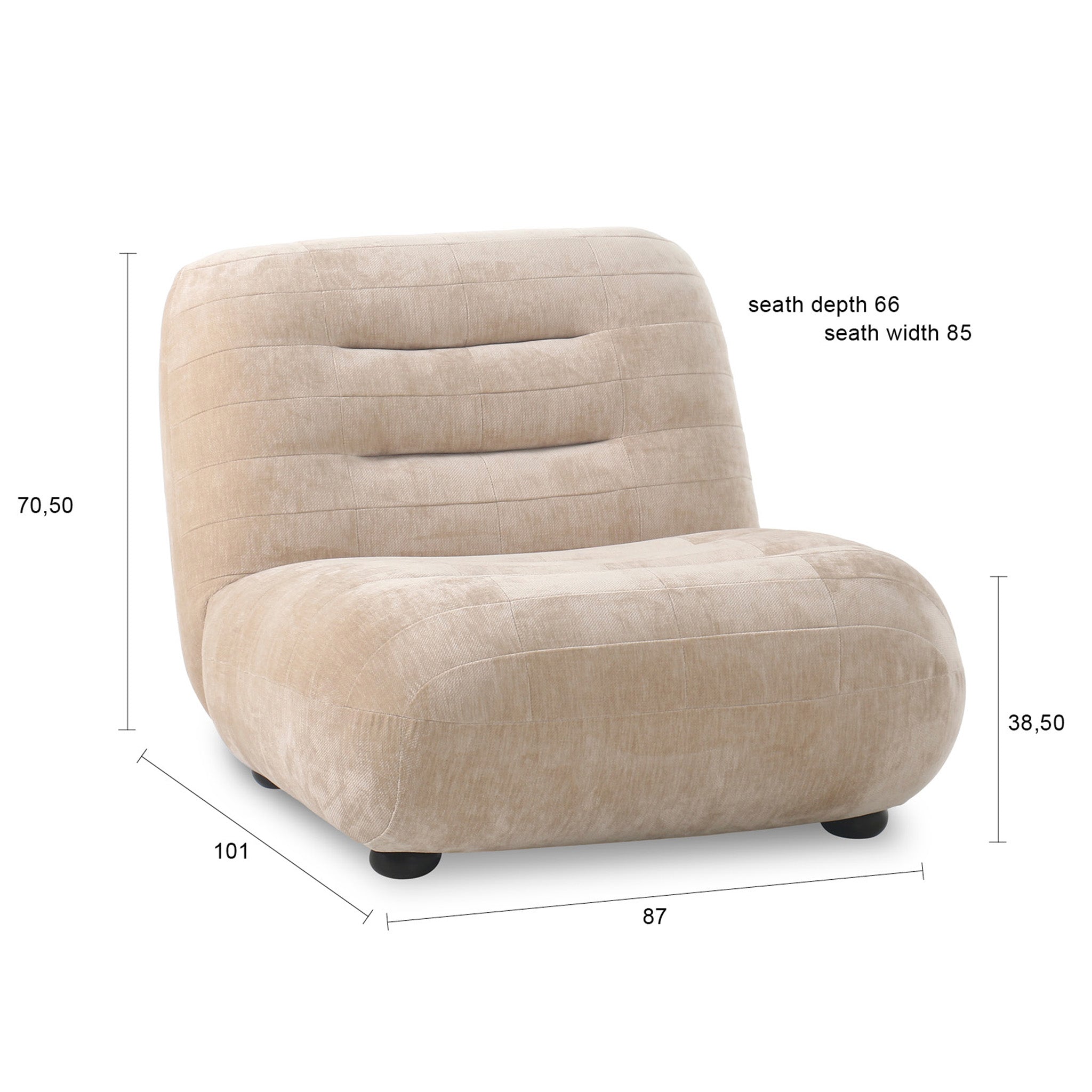 Wyatt Velours Lounge Chair