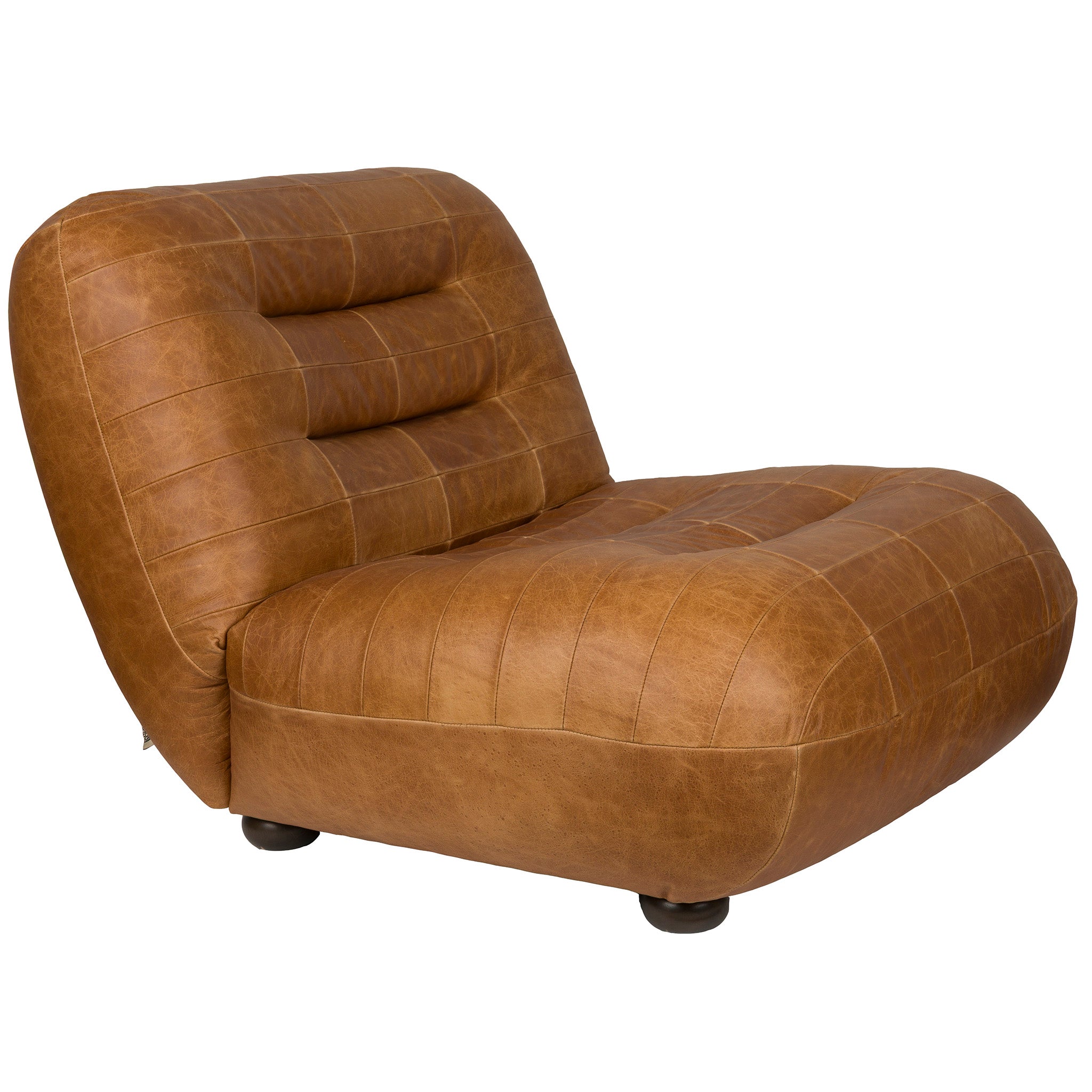 Wyatt Wax Leather Lounge Chair