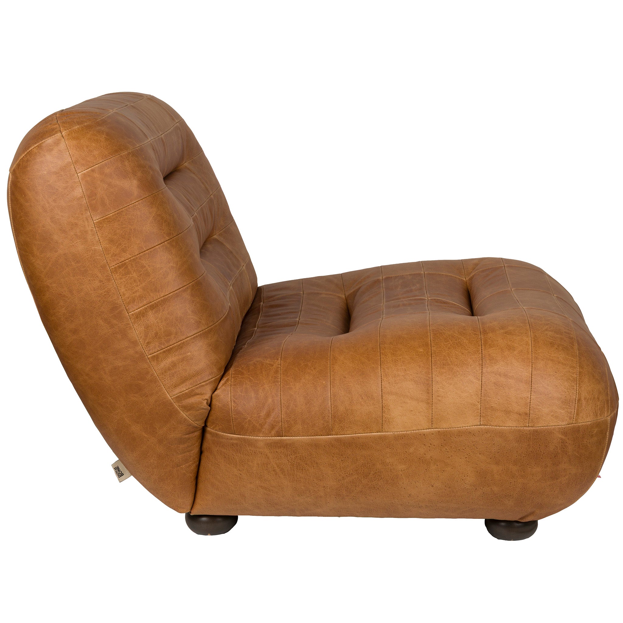 Wyatt Wax Leather Lounge Chair