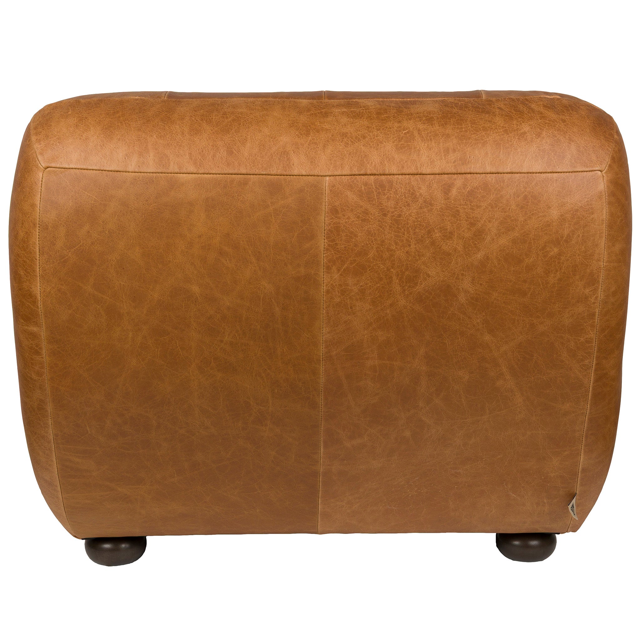 Wyatt Wax Leather Lounge Chair